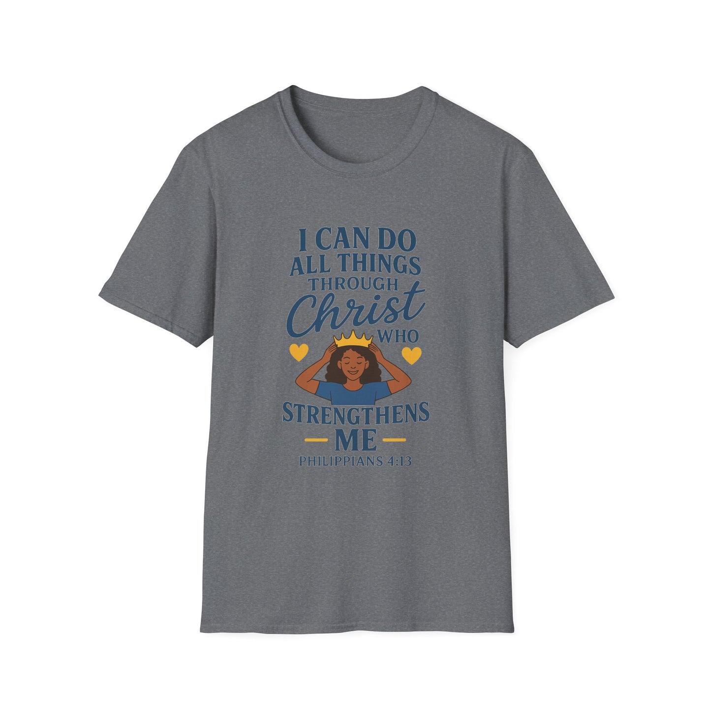 "I Can Do All Things Through Christ" Women's Relaxed Softstyle Tshirt
