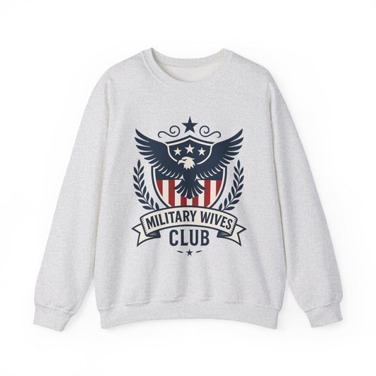Military Moms Wives Club Relaxed Crewneck Sweatshirt