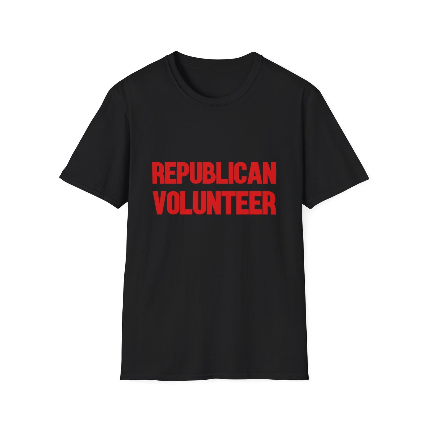 Republican Volunteer Unisex Tshirt (Red Logo) - Sweet Baby Jeez Teez