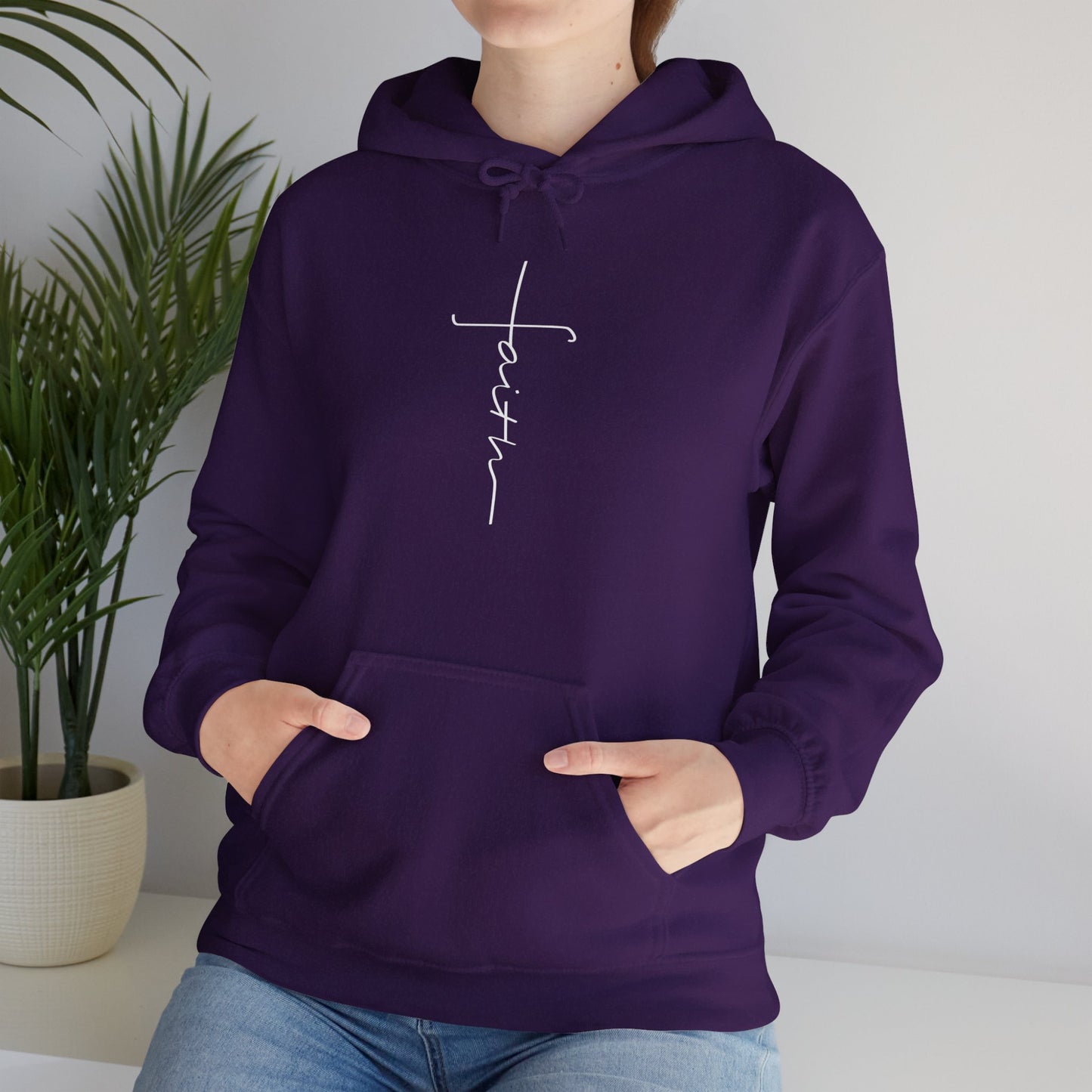 Cross Made From Faith Women's Hoodie (White) - Sweet Baby Jeez Teez