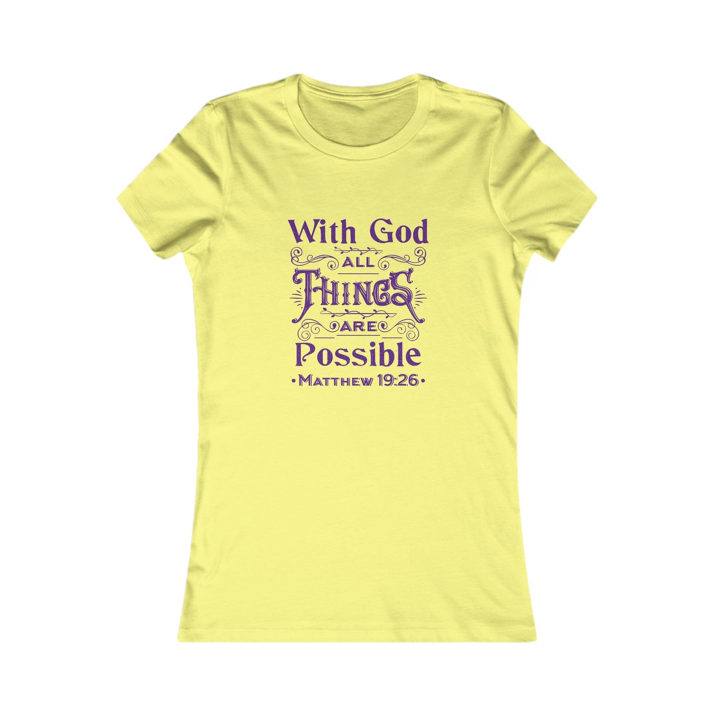 All Things Womens Fitted Tshirt (Purple Logo) - Sweet Baby Jeez Teez