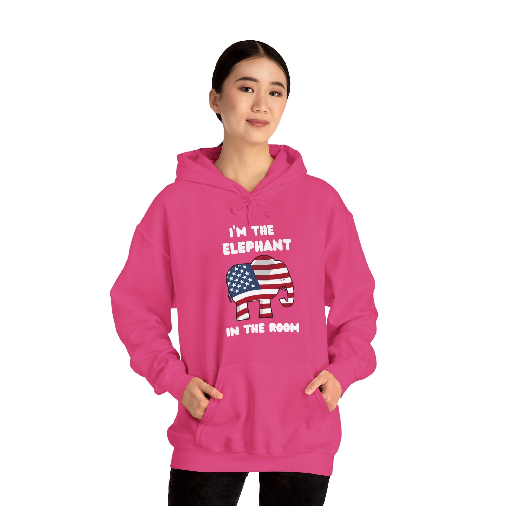 Elephant in the Room Women's Hoodie S-5XL (White Logo) - Sweet Baby Jeez Teez