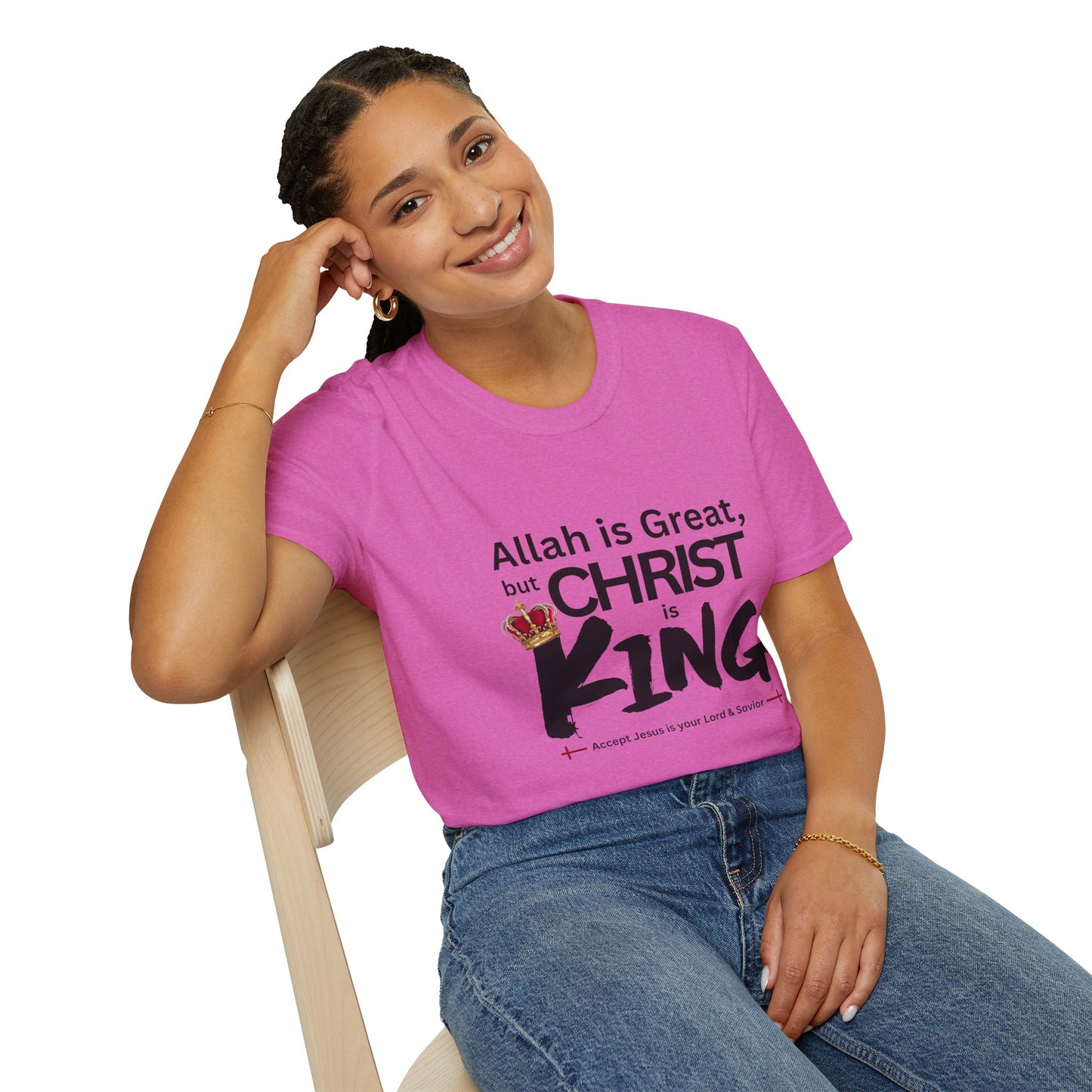 Christ is King Unisex T-shirt (Great Logo) - Sweet Baby Jeez Teez