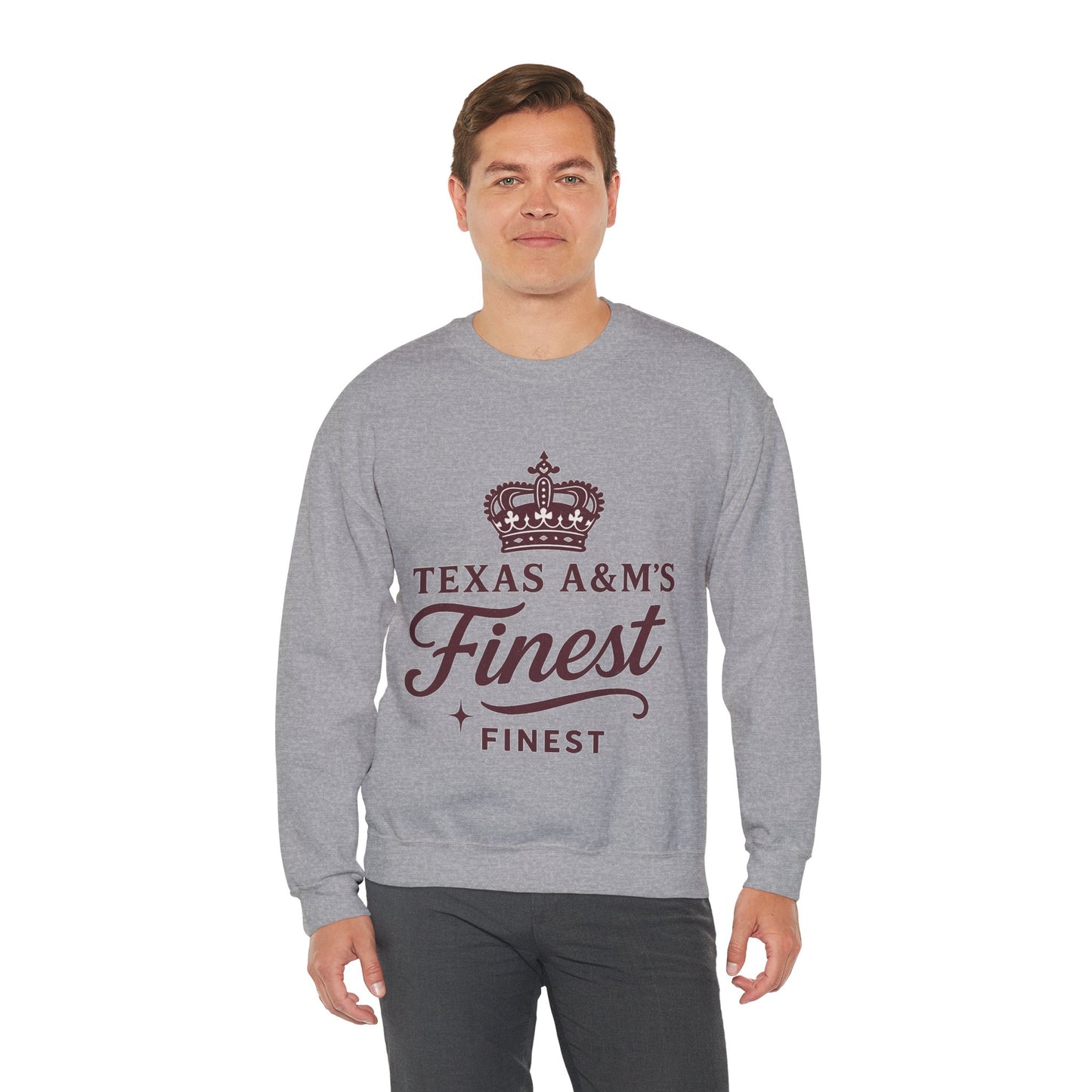 Texas A&M's Finest Crewneck Unisex Sweatshirt (Logo 1) - Sweet Baby Jeez Teez