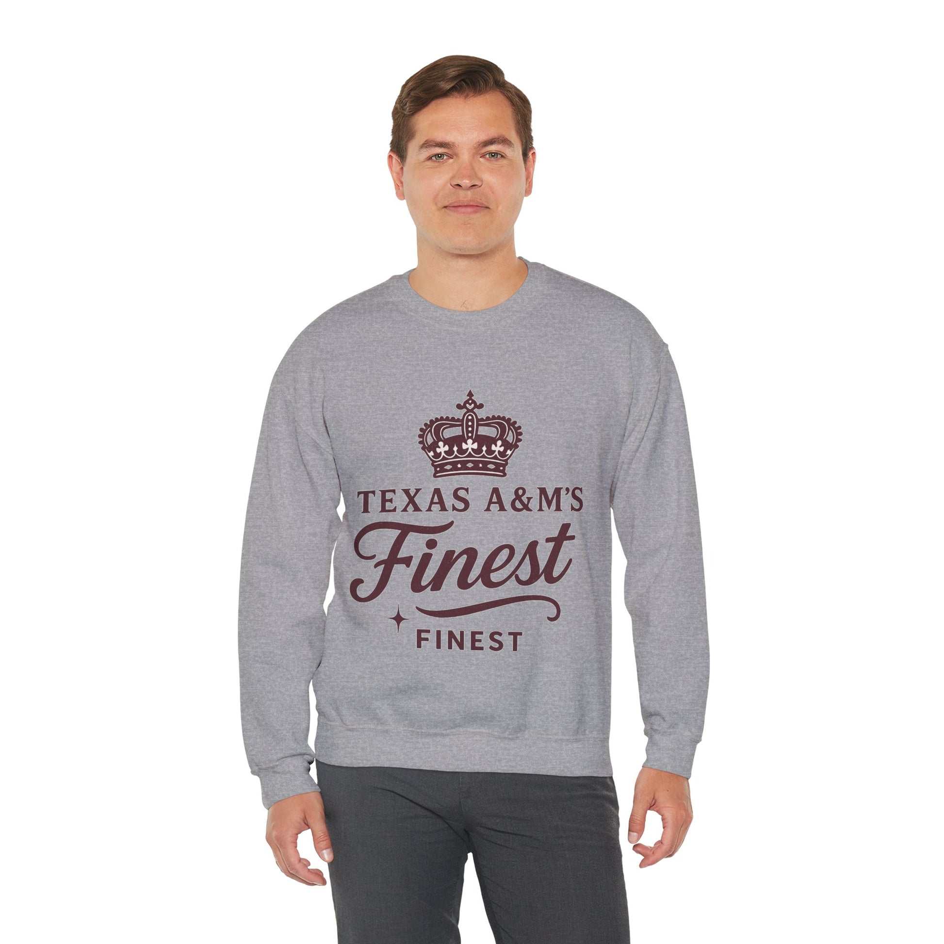Texas A&M's Finest Crewneck Unisex Sweatshirt (Logo 1) - Sweet Baby Jeez Teez