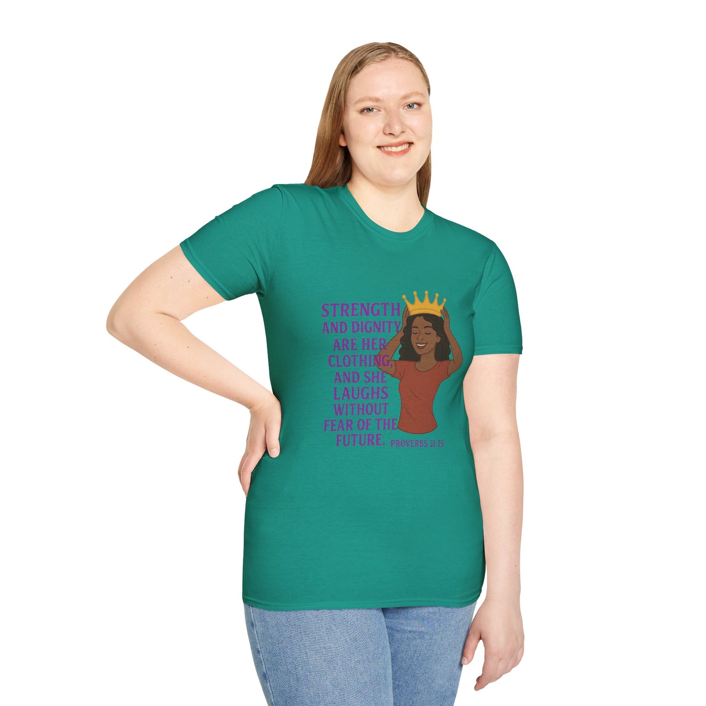 "Strength & Dignity" Bible Verse Women's Relaxed Tshirt