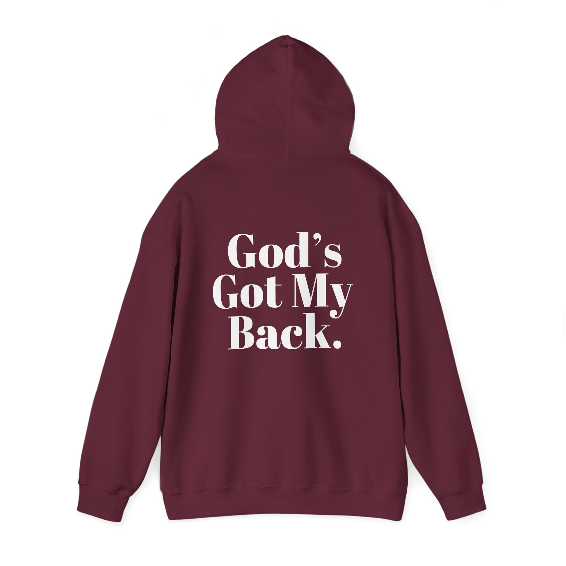God's Got My Back Men's Hoodie (White Logo) - Sweet Baby Jeez Teez