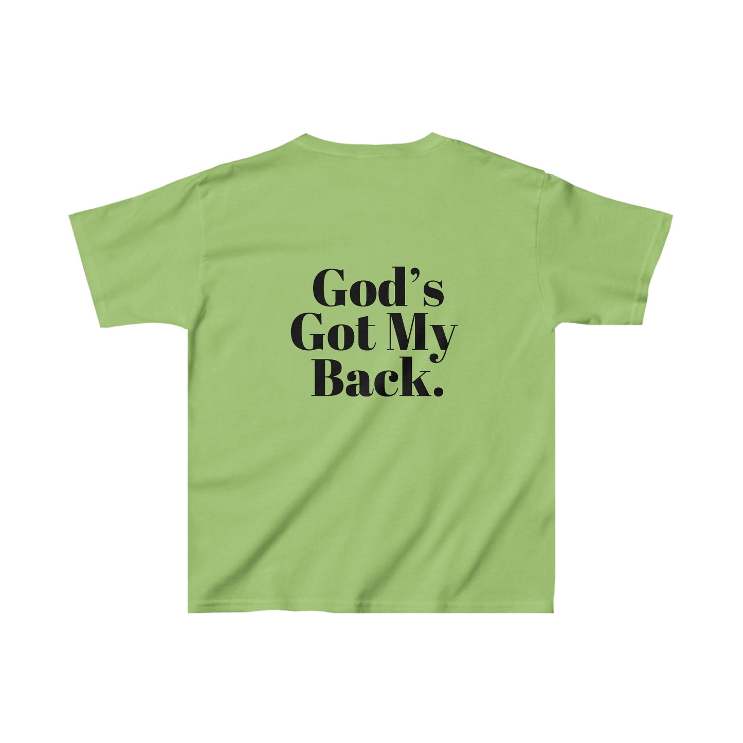 God's Got My Back Girls Tshirt (Black Logo) - Sweet Baby Jeez Teez