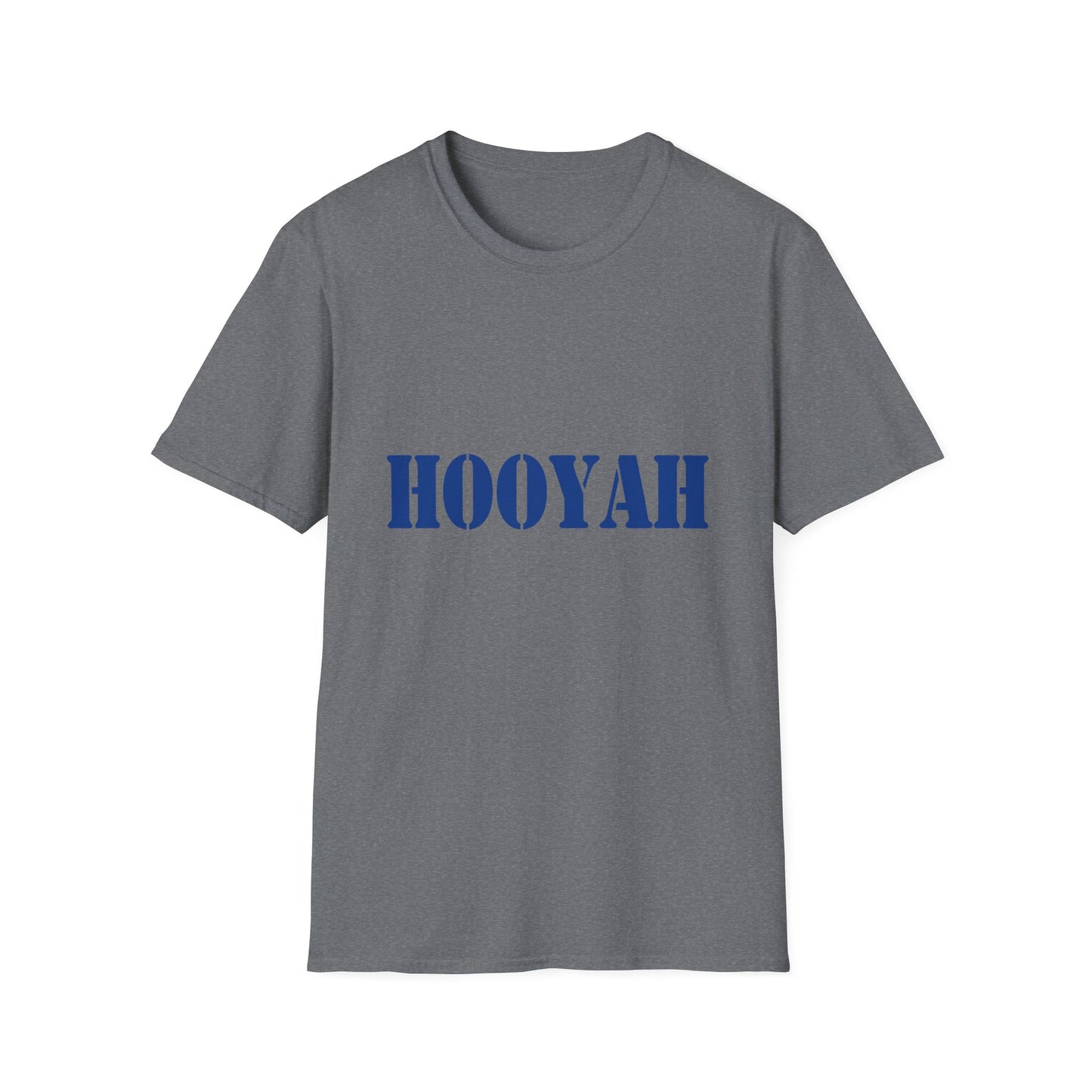 HOOYAH (Navy) Unisex Tshirt (MM Blue Logo) - Sweet Baby Jeez Teez