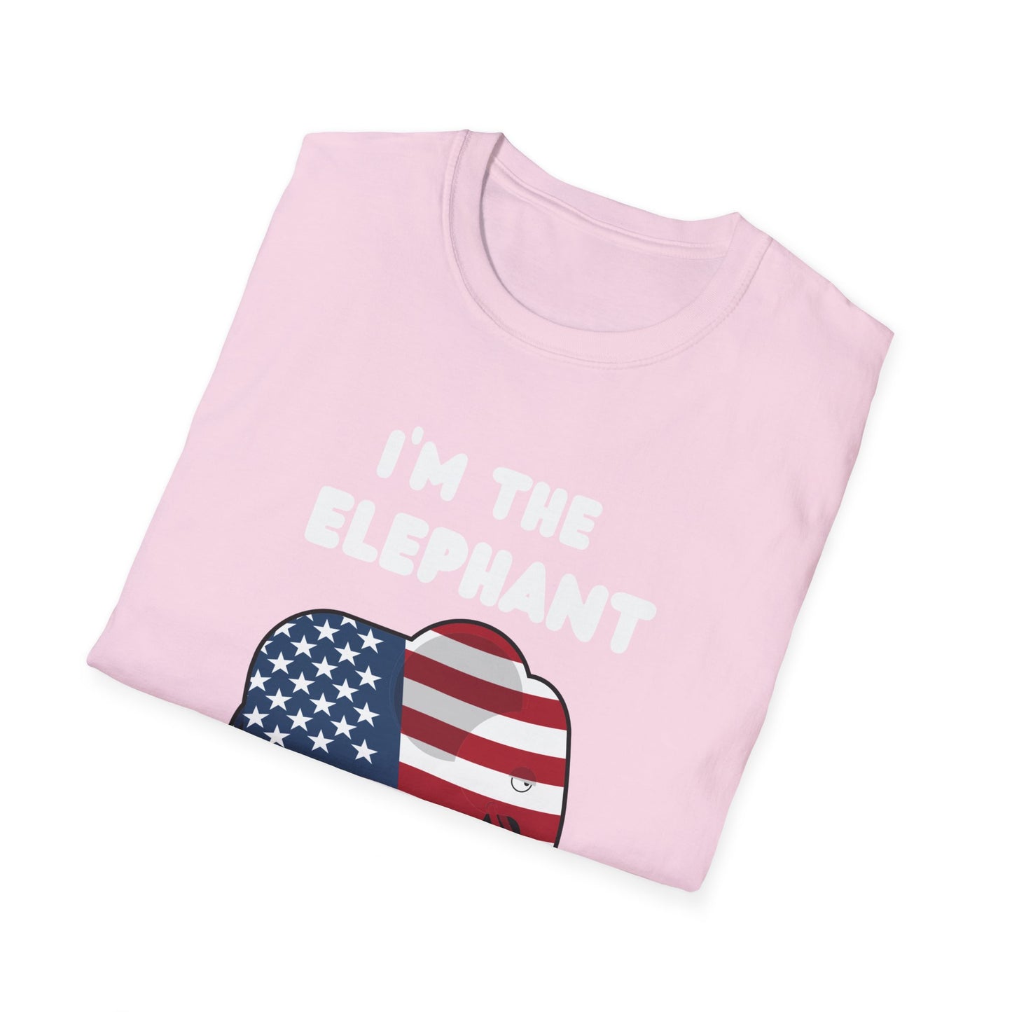 Elephant in Room Cartoon Women's Relaxed/Plus Tshirt (White Logo) - Sweet Baby Jeez Teez