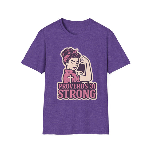 Proverbs 31 Strong Christian Women's Empowering Softstyle T-Shirt