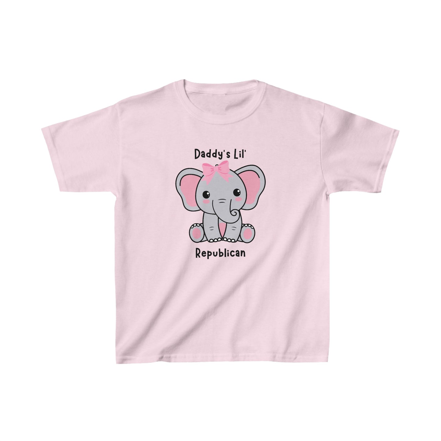 Daddy's Lil Republican Girls Tshirt (Pink and Gray Logo) - Sweet Baby Jeez Teez