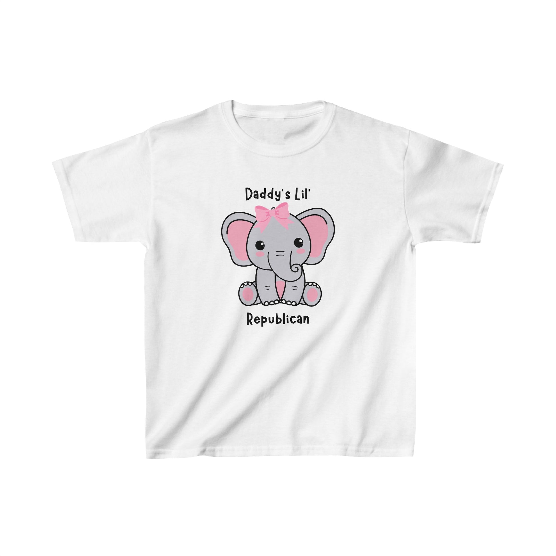 Daddy's Lil Republican Girls Tshirt (Pink and Gray Logo) - Sweet Baby Jeez Teez