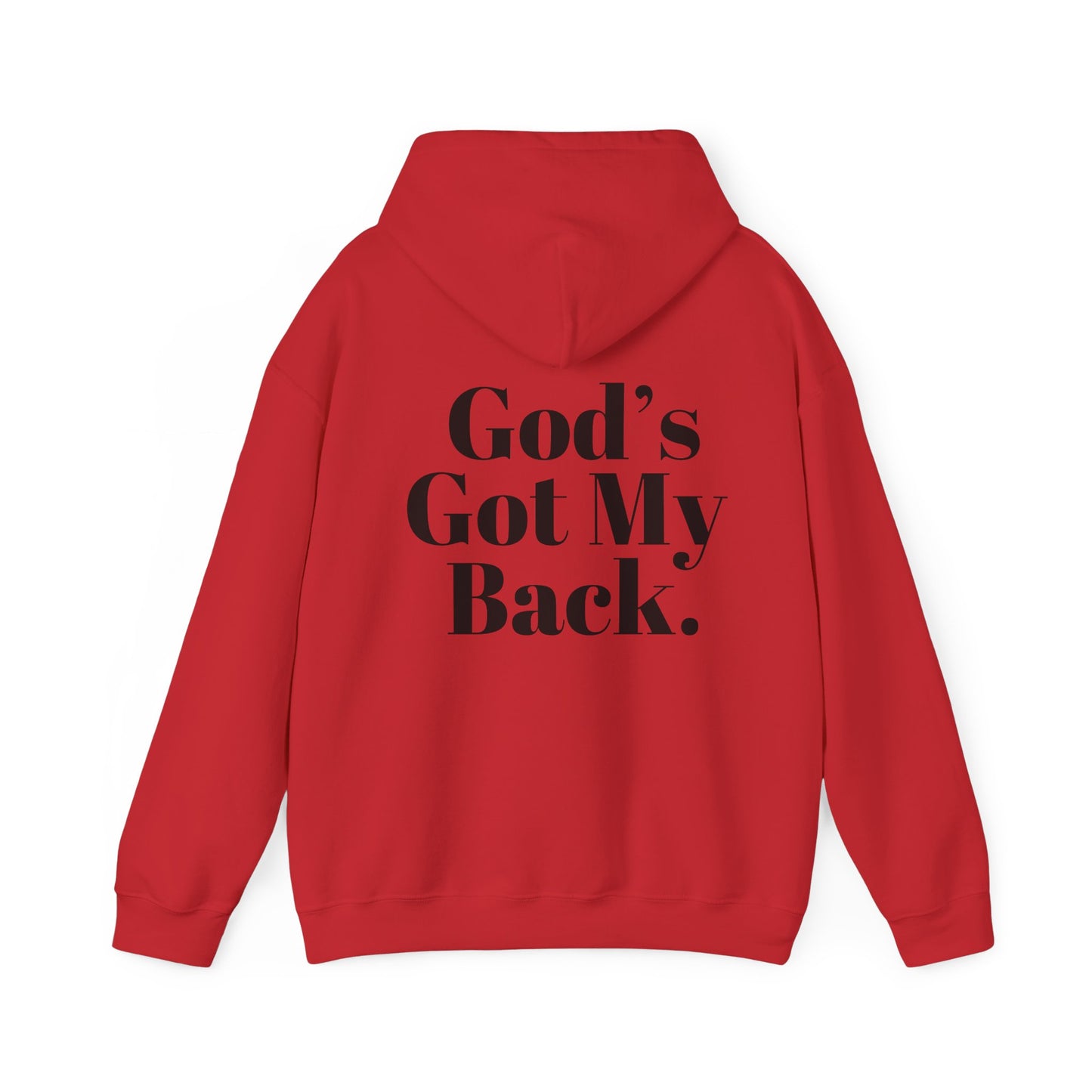 God's Got My Back Men's Hoodie (Black Logo) - Sweet Baby Jeez Teez