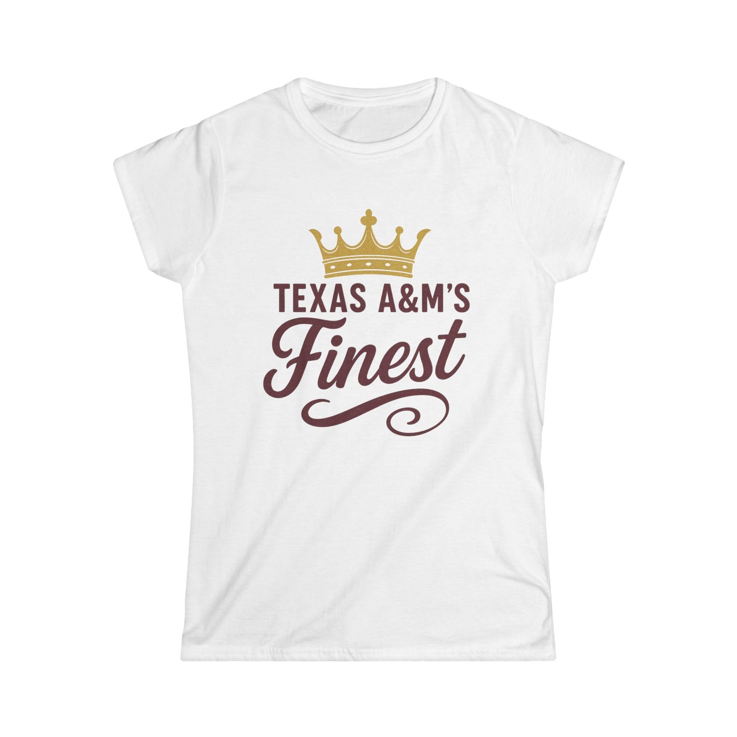 Texas A&M's Finest Women's Softstyle Tee - Sweet Baby Jeez Teez