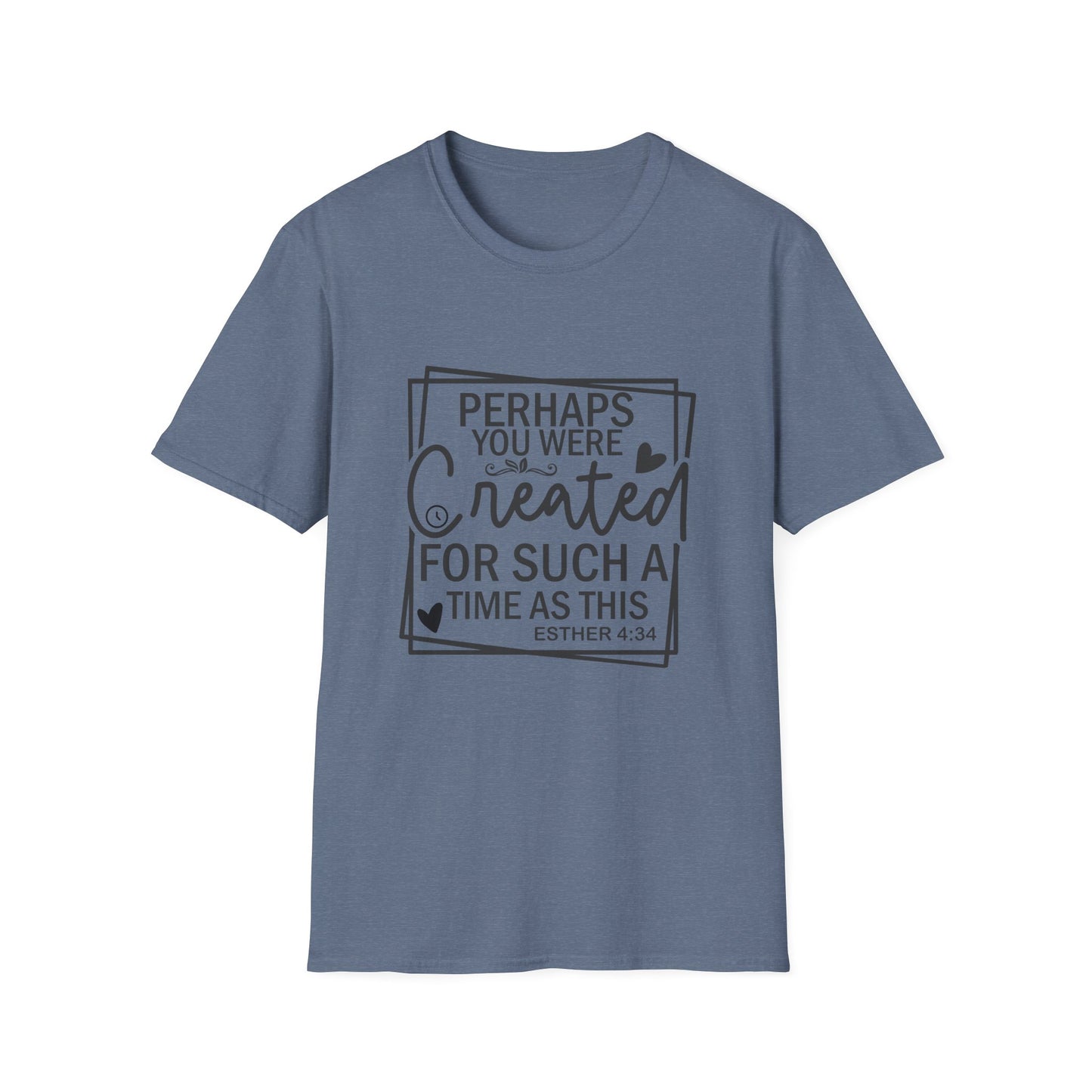 Esther 4:14 Women's Relaxed Softstyle Tshirt (Black Logo) - Sweet Baby Jeez Teez