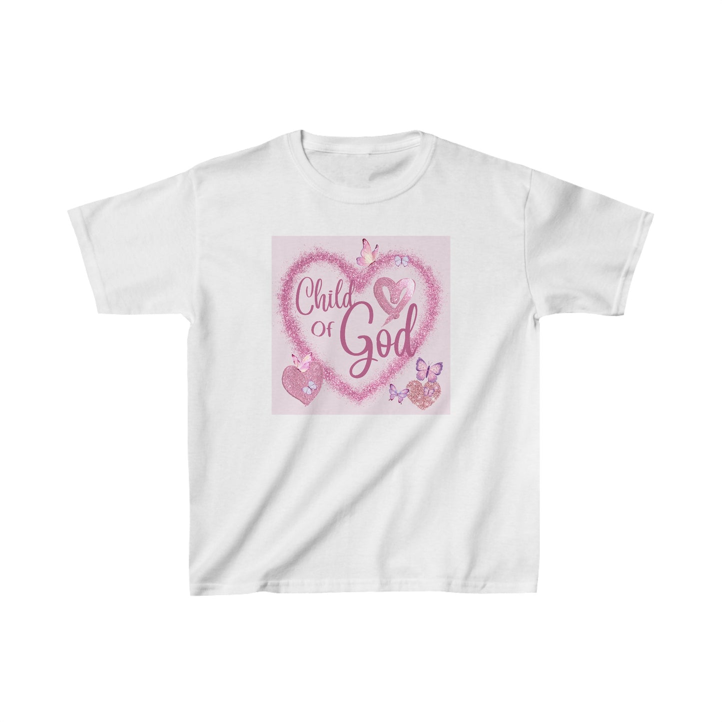 Child of God Heart Girl's Tshirt - Sweet Baby Jeez Teez