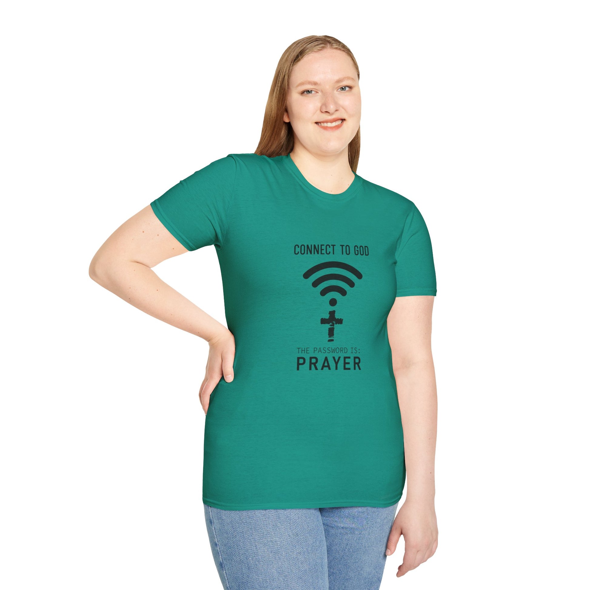 Connect Women's Relaxed/Plus Tshirt (Black Logo) - Sweet Baby Jeez Teez