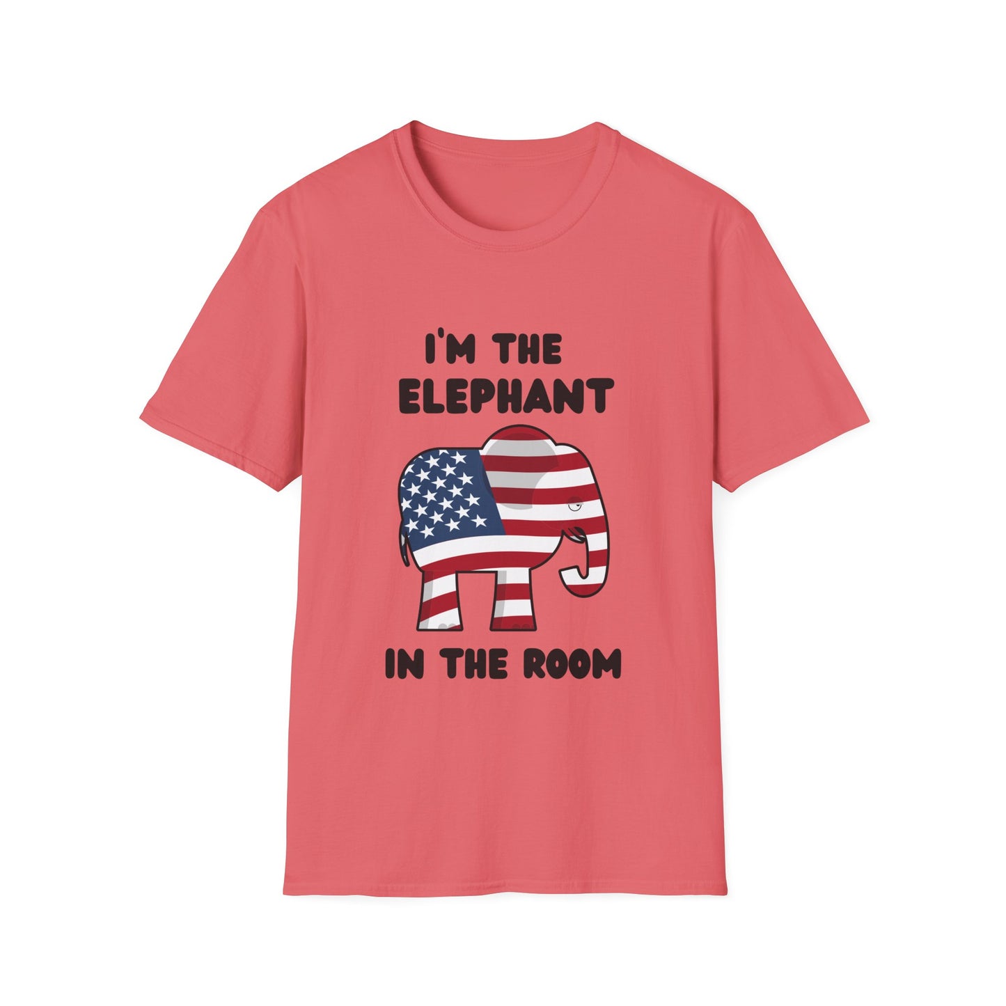 Elephant in Room Cartoon Women's Relaxed/Plus Tshirt (Black Logo) - Sweet Baby Jeez Teez