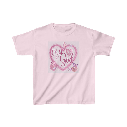 Child of God Heart Girl's Tshirt - Sweet Baby Jeez Teez
