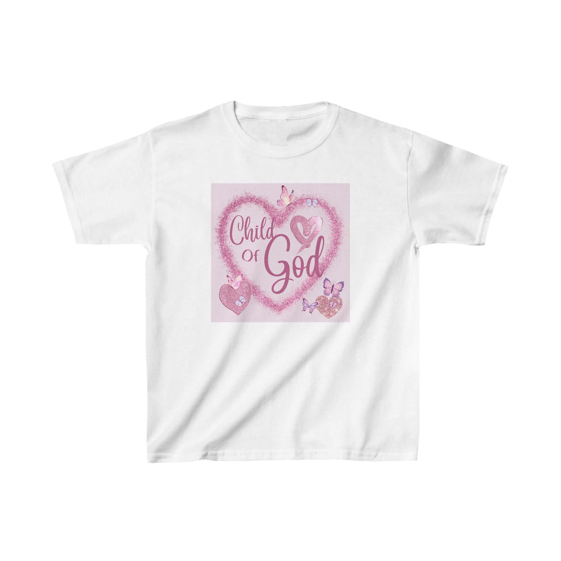 Child of God Heart Girl's Tshirt - Sweet Baby Jeez Teez