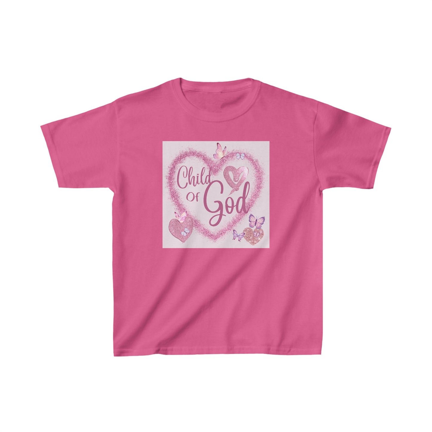 Child of God Heart Girl's Tshirt - Sweet Baby Jeez Teez