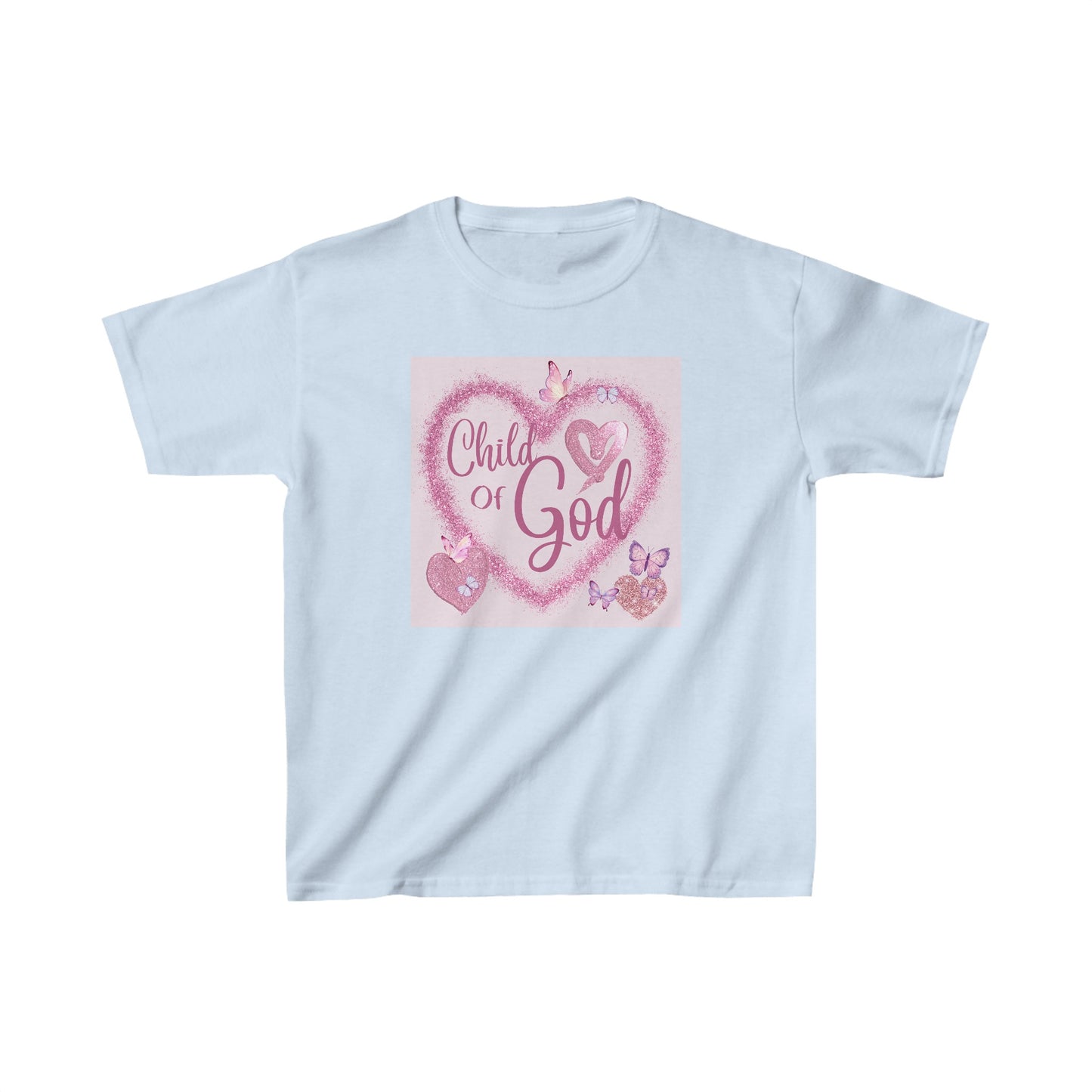 Child of God Heart Girl's Tshirt - Sweet Baby Jeez Teez