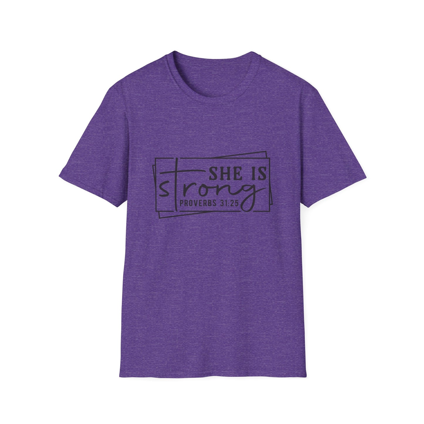 She is Strong Women's Relaxed/Plus Tshirt (Box Logo) - Sweet Baby Jeez Teez
