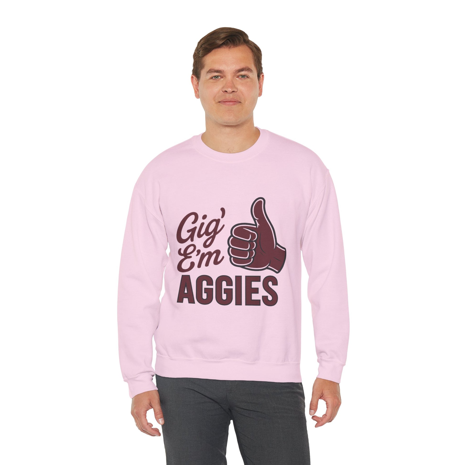 Gig 'Em Aggies Texas A&M Unisex Crewneck Sweatshirt - Sweet Baby Jeez Teez