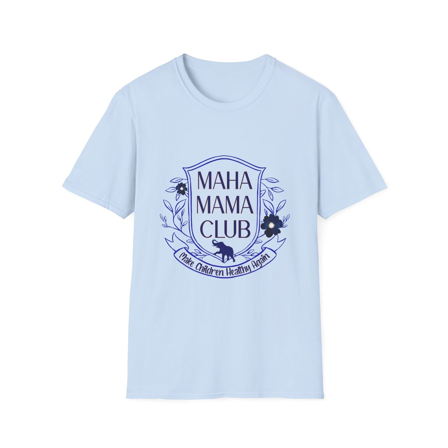 MAHA MAMA CLUB Women's Relaxed Tshirt (Open Crest Logo) - Sweet Baby Jeez Teez