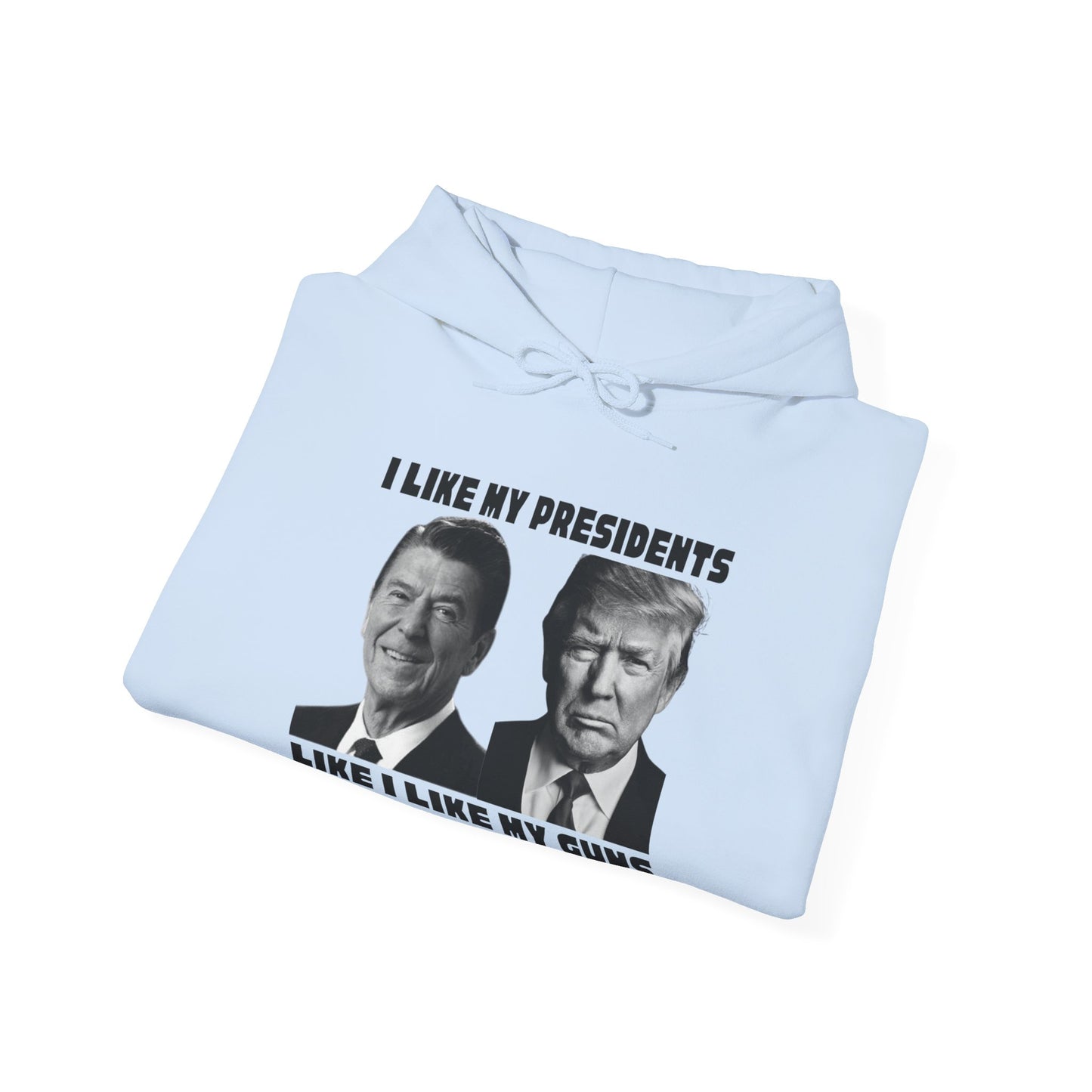I Like My Presidents Men's Hoodie (Black Logo) - Sweet Baby Jeez Teez