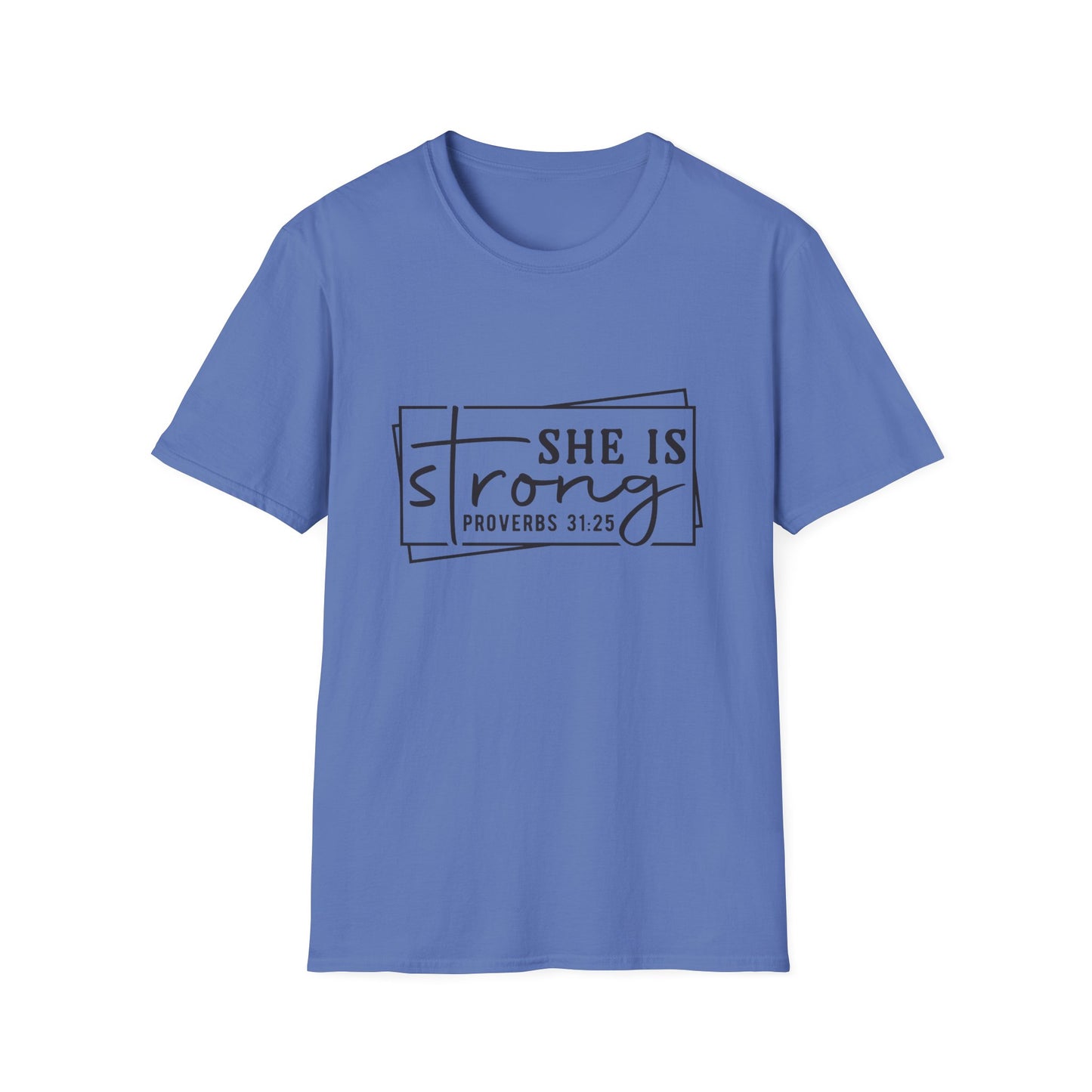 She is Strong Women's Relaxed/Plus Tshirt (Box Logo) - Sweet Baby Jeez Teez