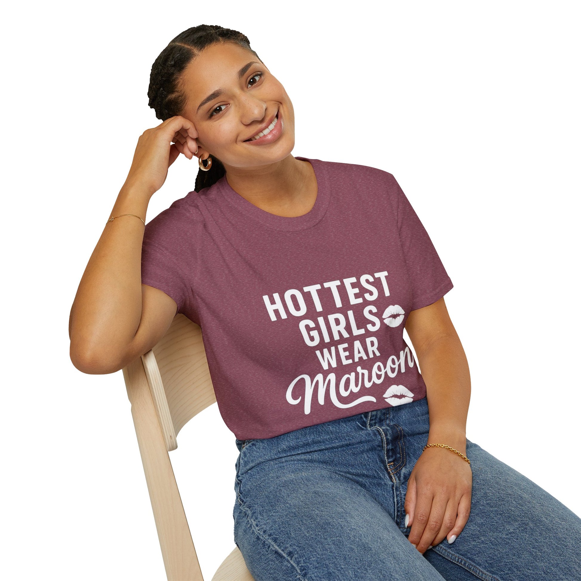 "Hottest Girls" Texas A&M Aggie Relaxed Tshirt (White Logo) - Sweet Baby Jeez Teez
