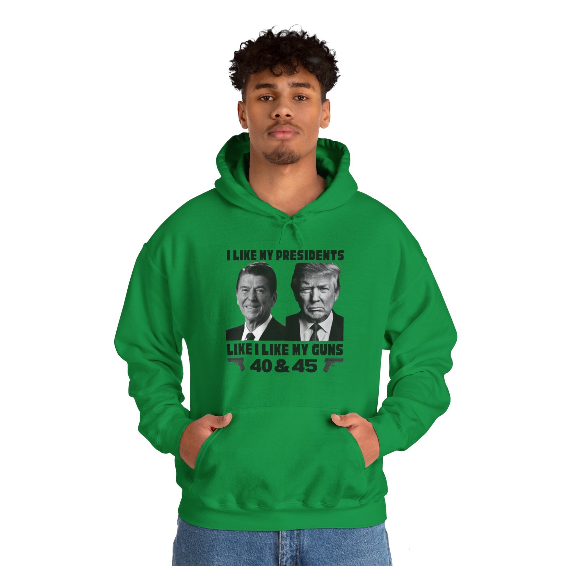 I Like My Presidents Men's Hoodie (Black Logo) - Sweet Baby Jeez Teez