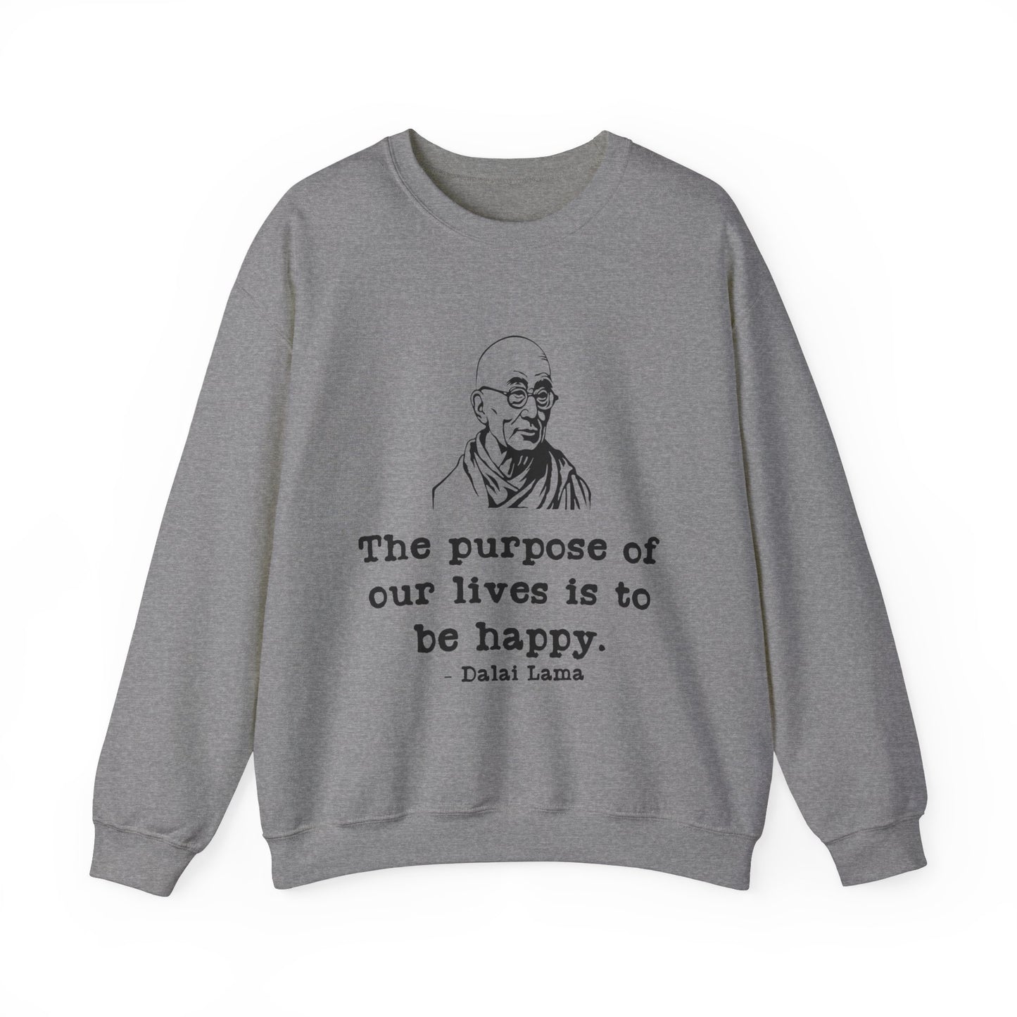 Purpose of Life Men's Sweatshirt (IW Black Logo) - Sweet Baby Jeez Teez