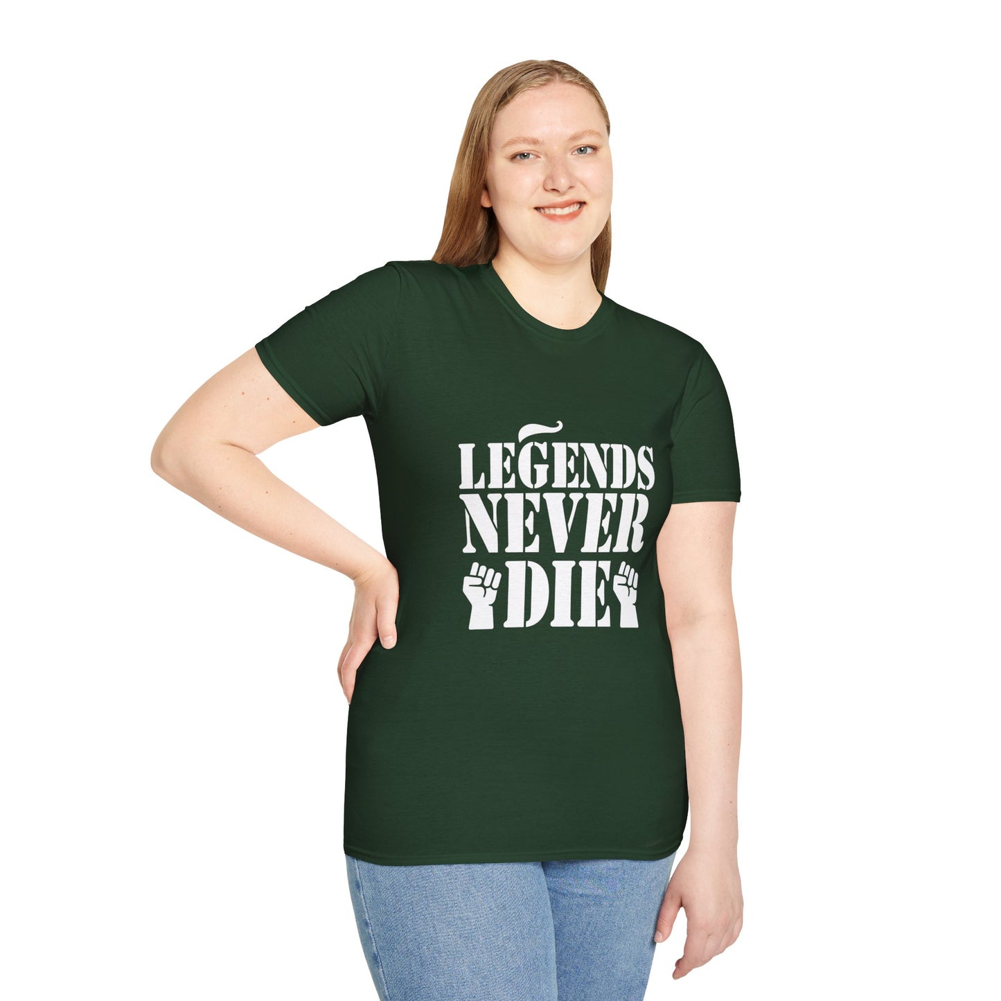 Legends Women's Relaxed/Plus Tshirt (White Logo) - Sweet Baby Jeez Teez