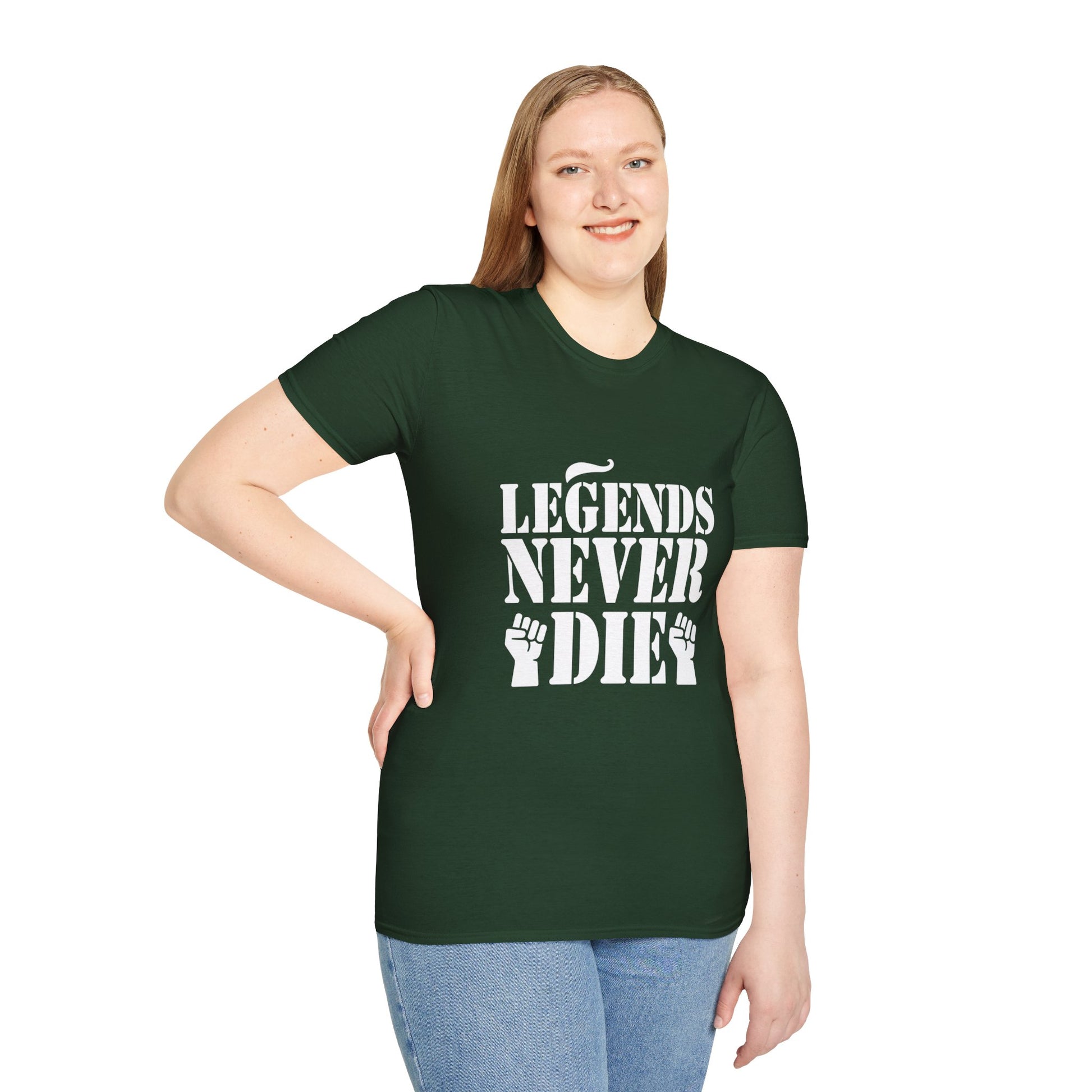 Legends Women's Relaxed/Plus Tshirt (White Logo) - Sweet Baby Jeez Teez