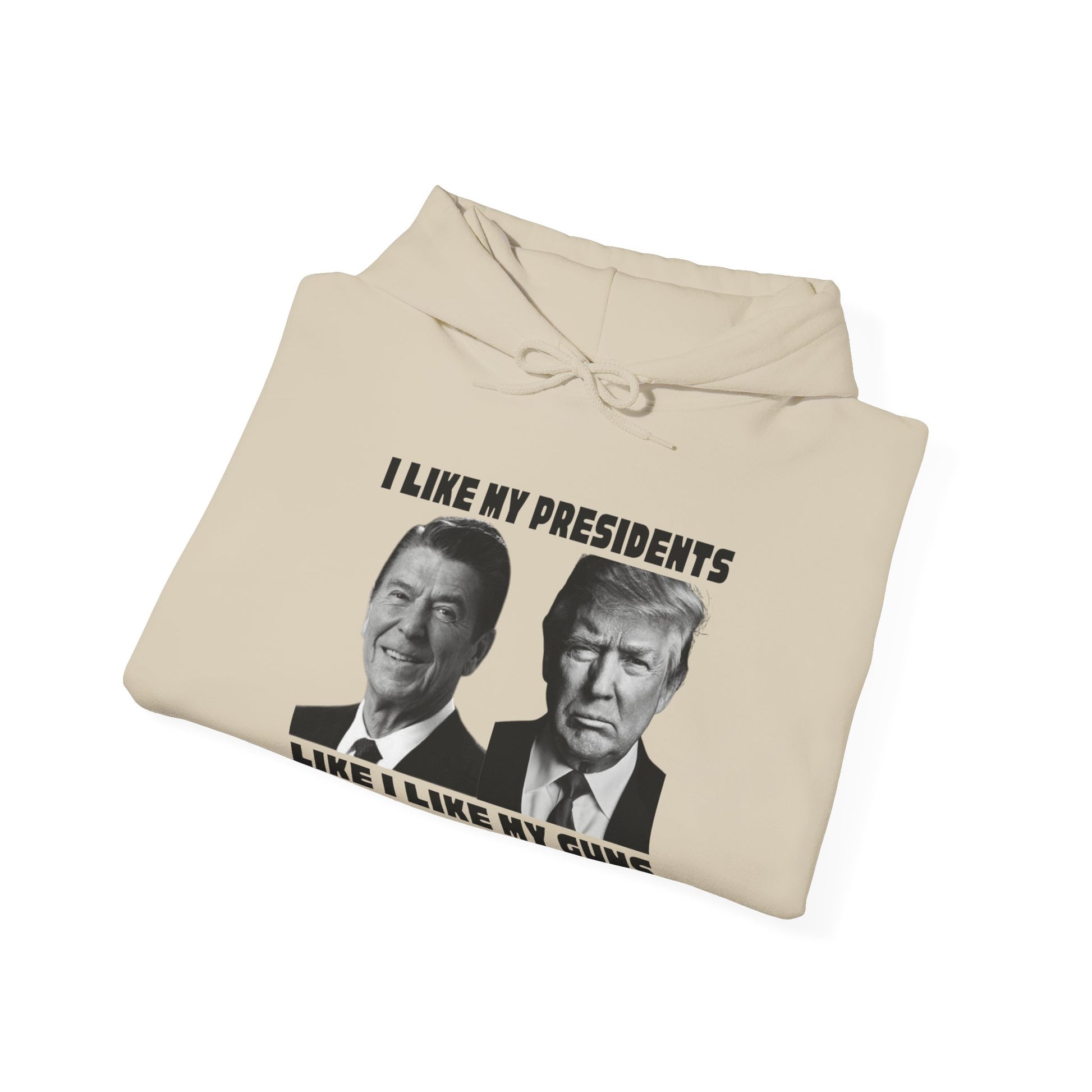 I Like My Presidents Men's Hoodie (Black Logo) - Sweet Baby Jeez Teez
