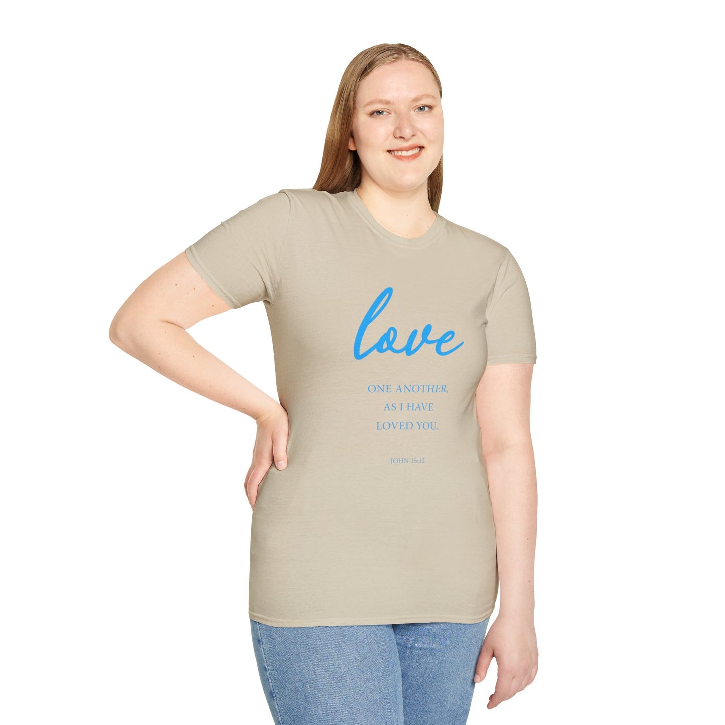 Love Women's Relaxed/Plus Tshirt (Aqua Logo) - Sweet Baby Jeez Teez