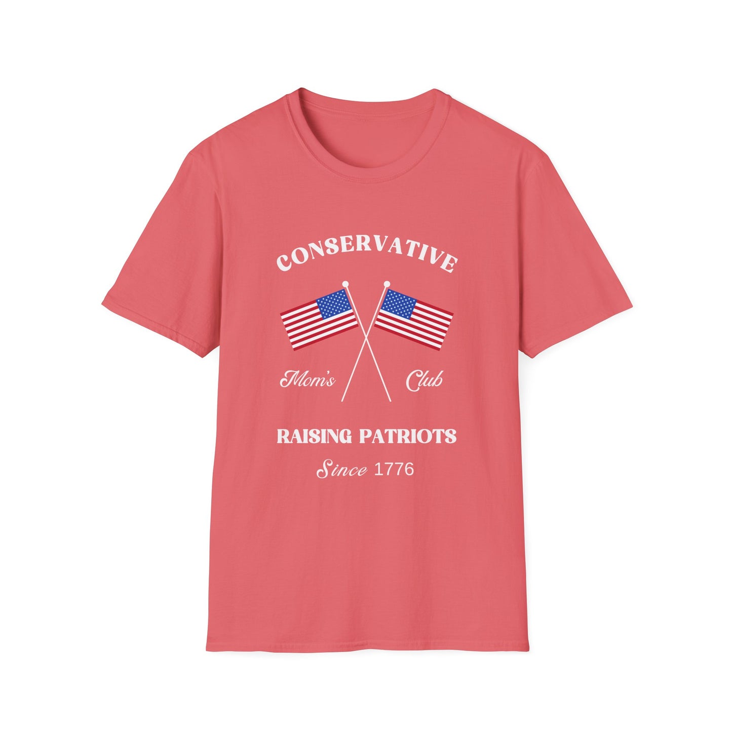 Conservative Mom's Club Women's Plus/Relaxed Tshirt (White Logo)