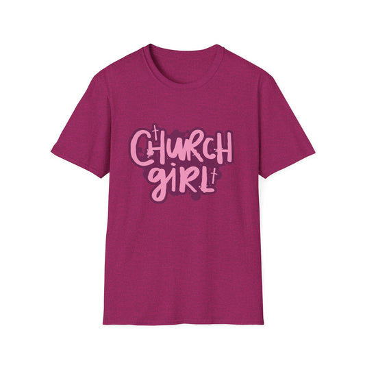 Church Girl Women's Relaxed/Fitted Tshirt (Pinks Logo)