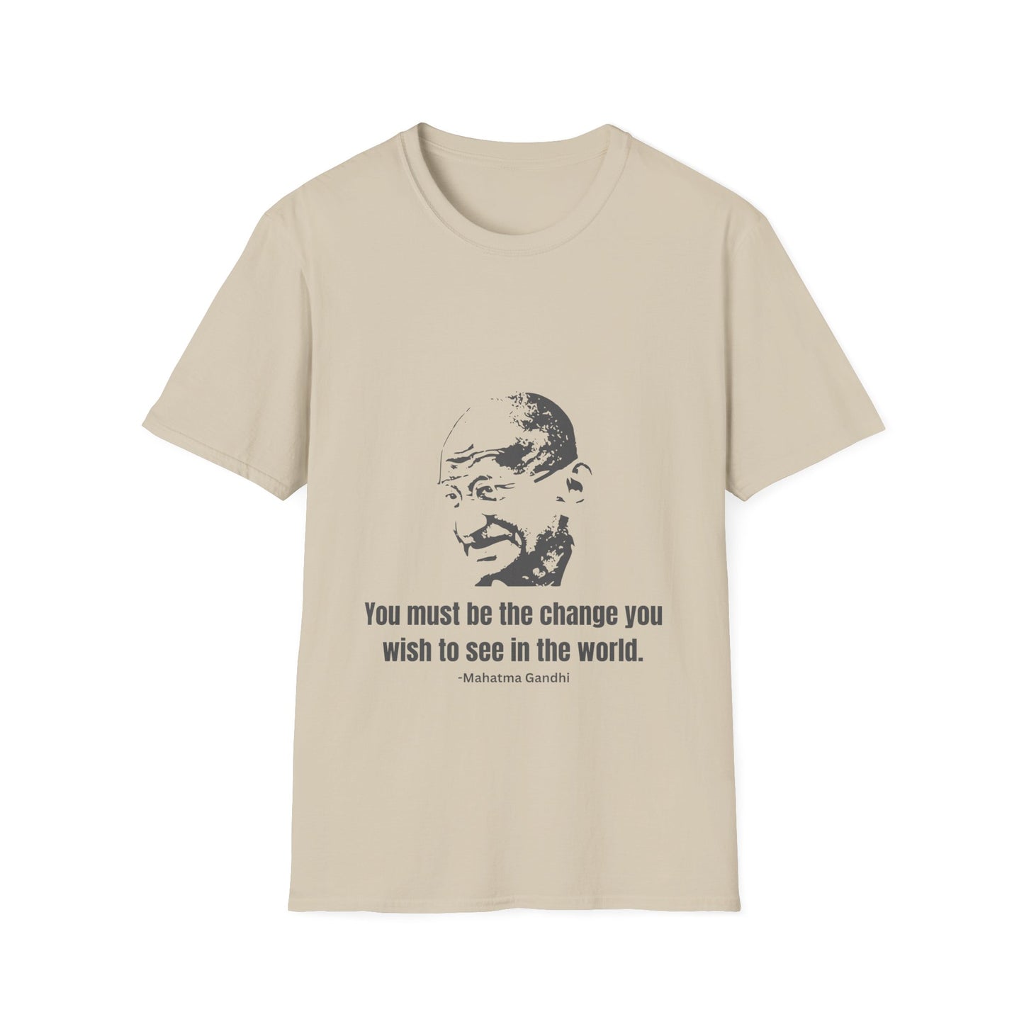 Be the Change Men's Tshirt (IW Gray Logo) - Sweet Baby Jeez Teez