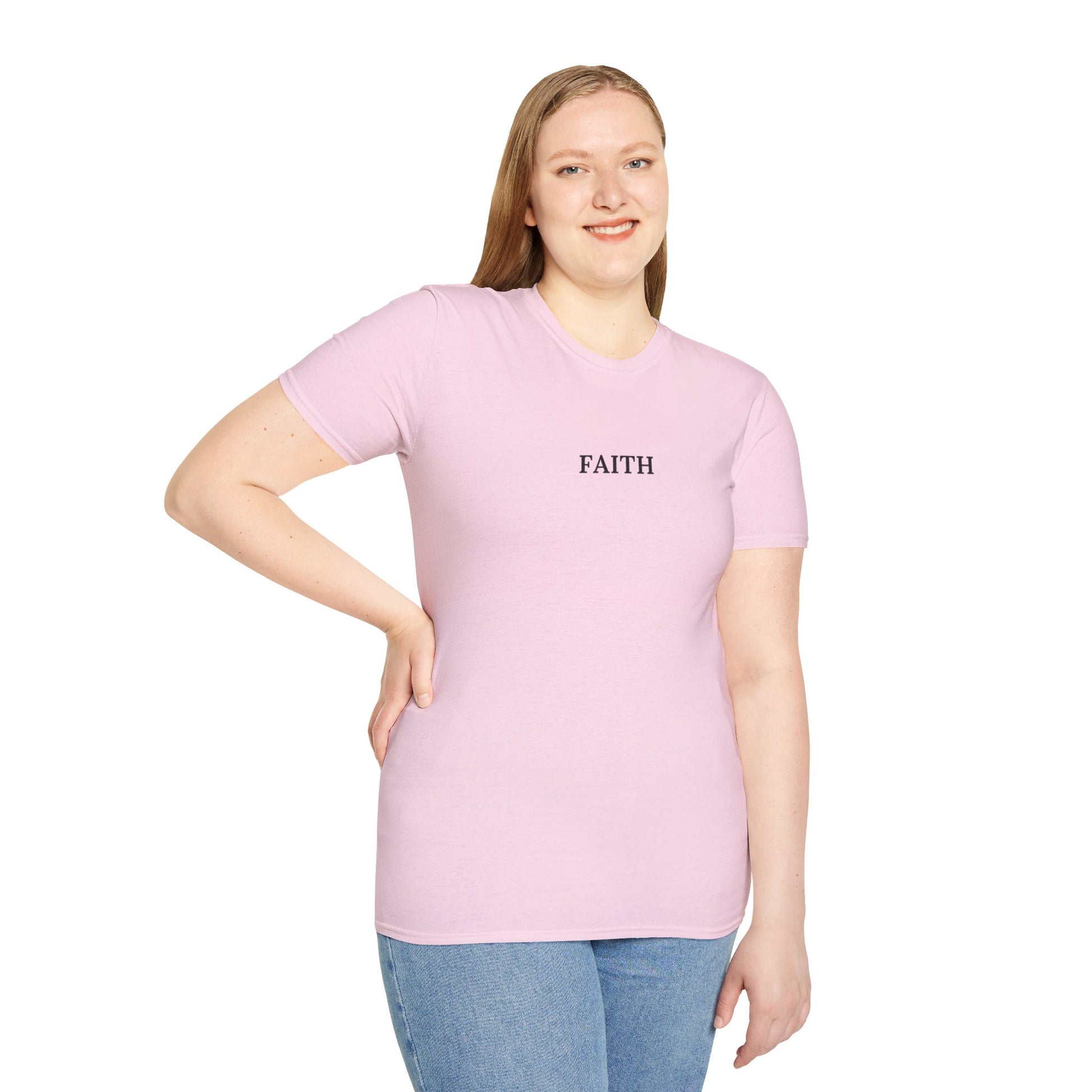 Have a Little Faith Women's Relaxed/Plus Tshirt (Black Logo) - Sweet Baby Jeez Teez