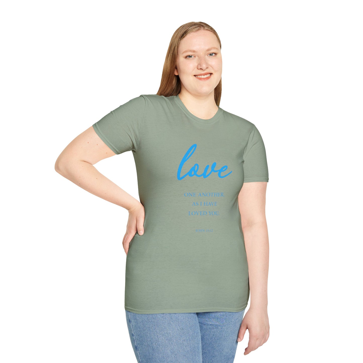 Love Women's Relaxed/Plus Tshirt (Aqua Logo) - Sweet Baby Jeez Teez