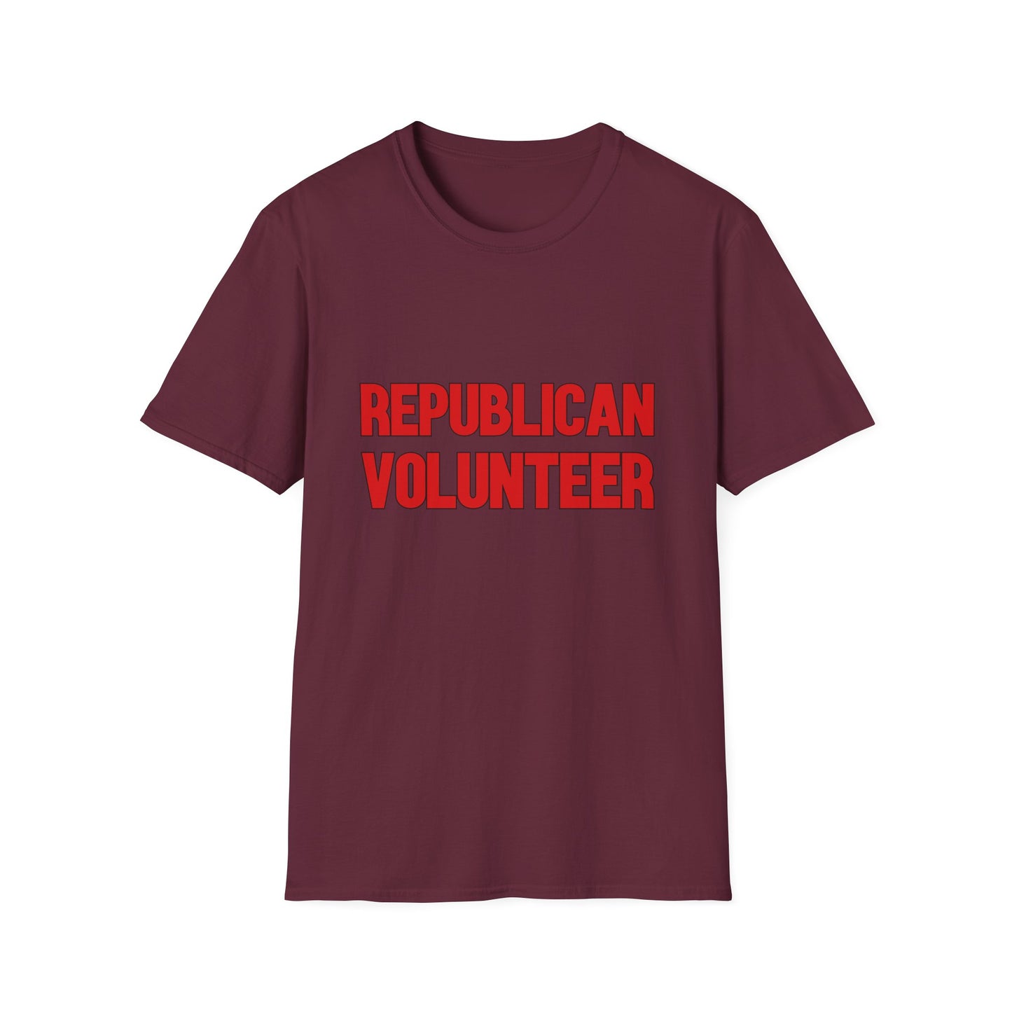 Republican Volunteer Unisex Tshirt (Red Logo) - Sweet Baby Jeez Teez