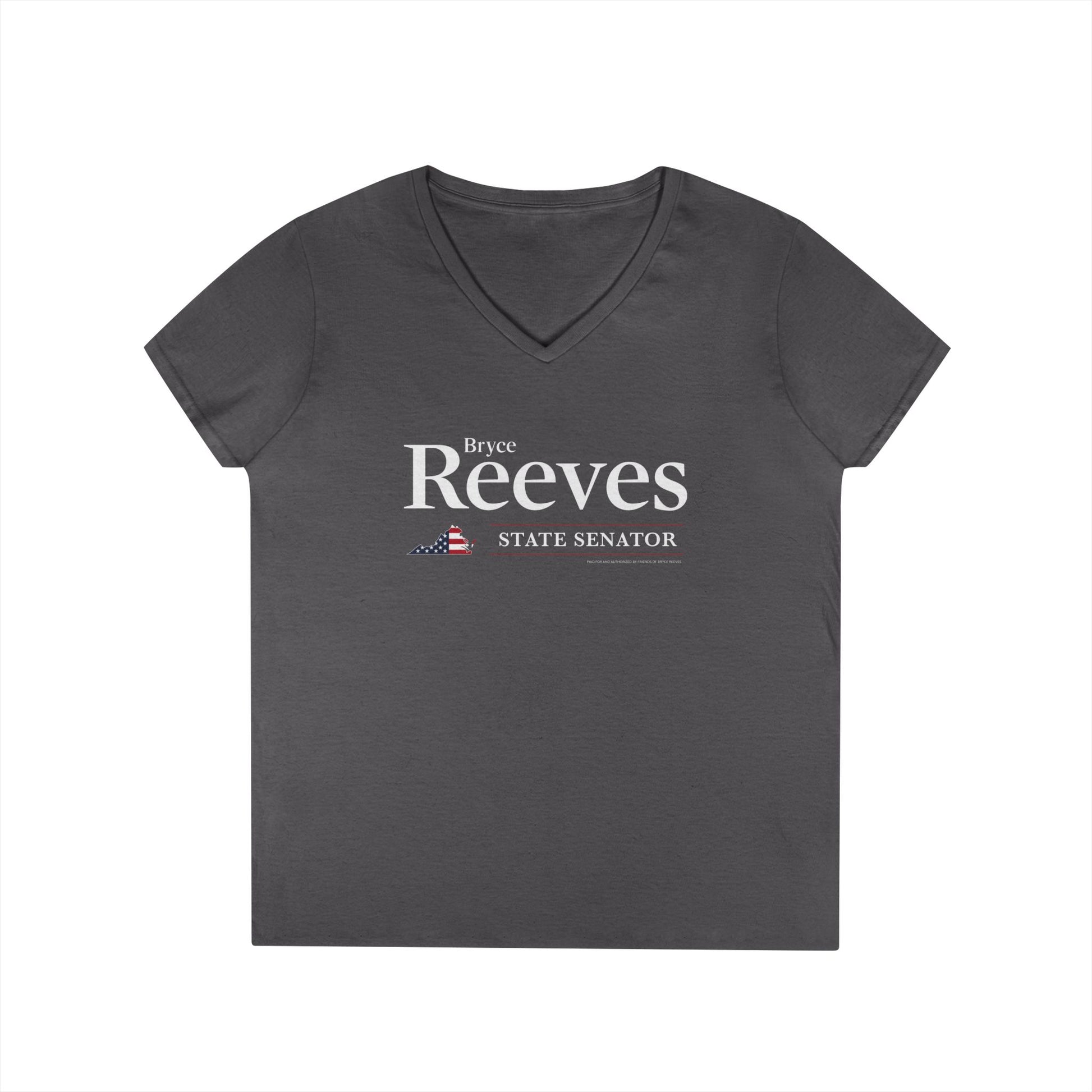 Bryce Reeves Logo Women's V-Neck T-Shirt - Sweet Baby Jeez Teez