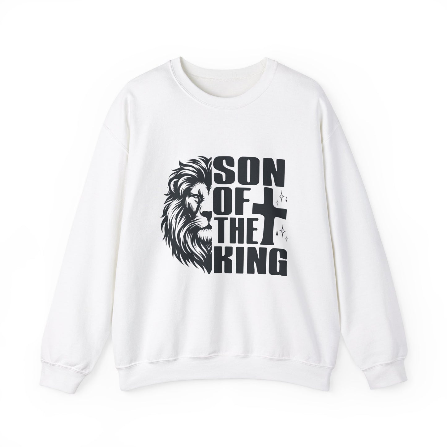 Son of the King Men's Sweatshirt (Black Logo) - Sweet Baby Jeez Teez