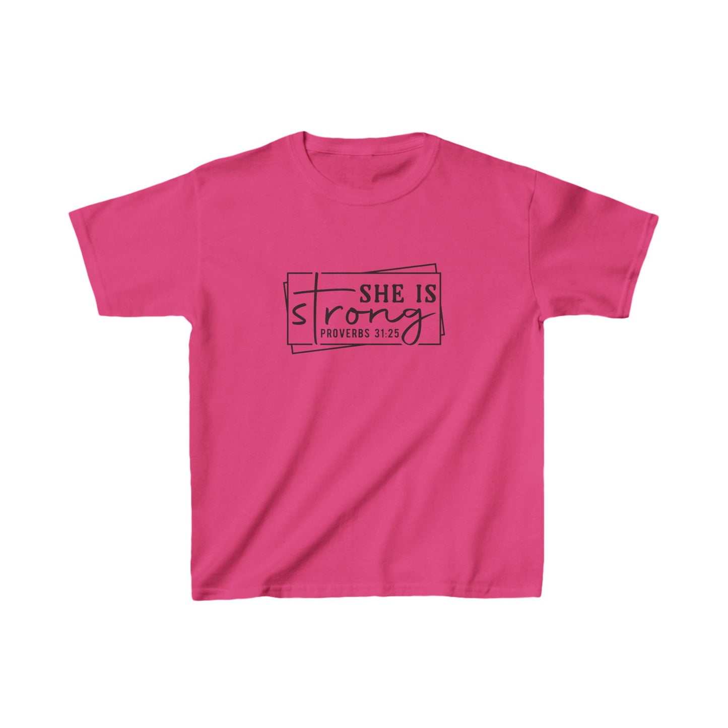 She is Strong Girl's Tshirt (Box Logo) - Sweet Baby Jeez Teez