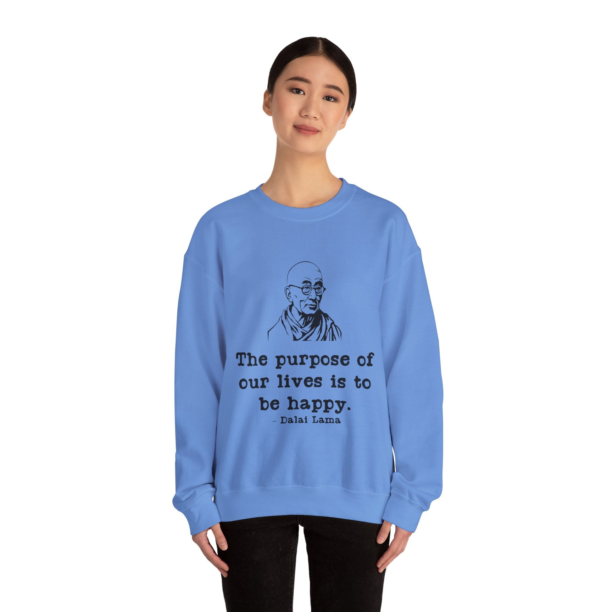Purpose of Life Men's Sweatshirt (IW Black Logo) - Sweet Baby Jeez Teez