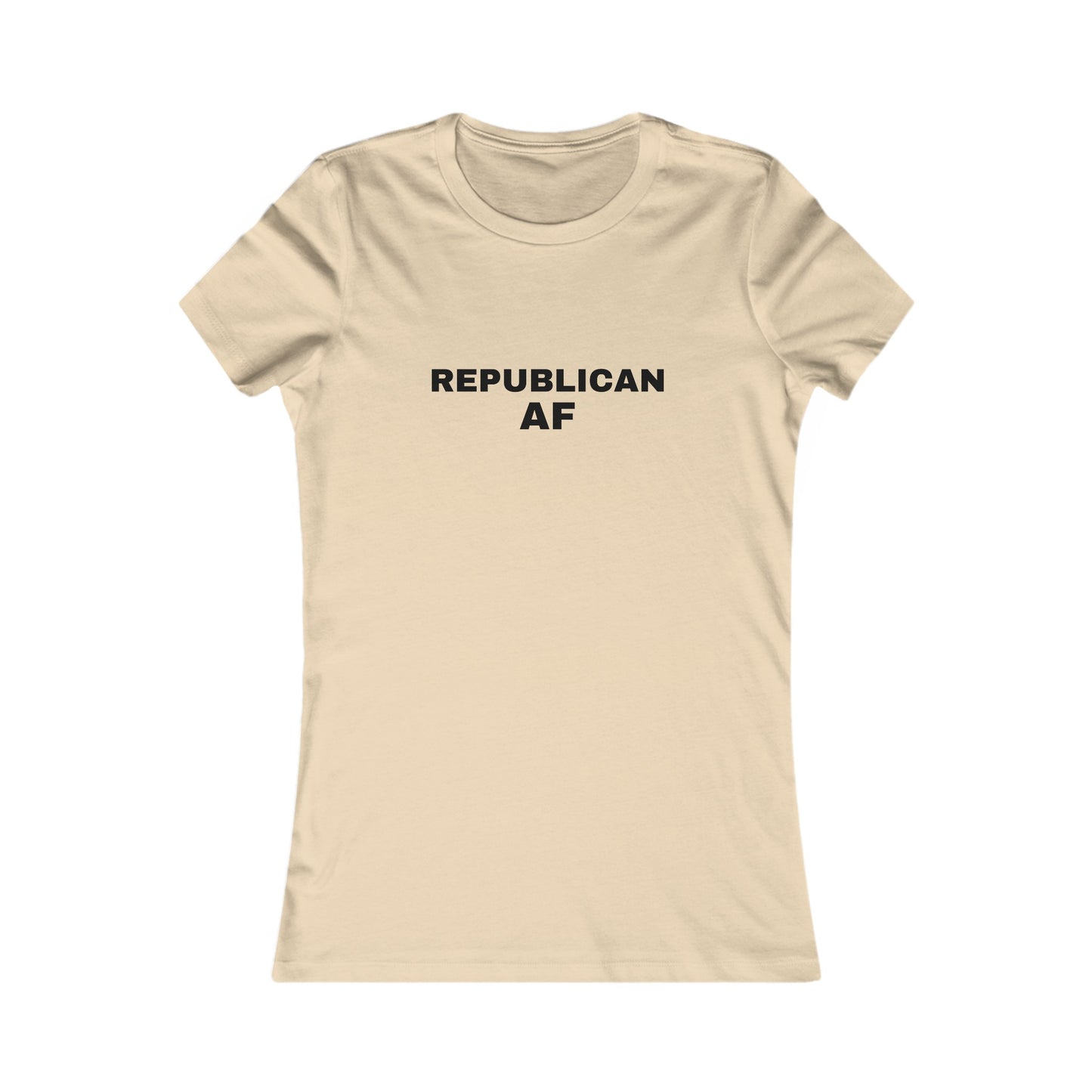 Republican AF Women's Tshirt (Black Logo) - Sweet Baby Jeez Teez